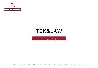 20140511 Introduction to TEK & LAW