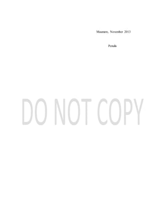 Maumere, November 2013
Penulis
 