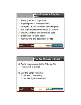 Learn to Effectively Script in ACL – The Keys To Getting Started and ...