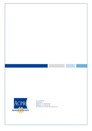 Préparation à Solvabilité II : traduction partielle des spécifications techniques EIOPA du 30 avril 2014
143
 