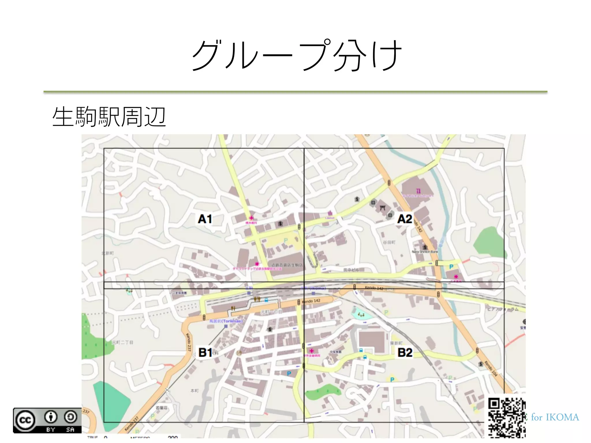 グループ分け
生駒駅周辺
 