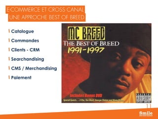 11
Catalogue
Commandes
Clients - CRM
Searchandising
CMS / Merchandising
Paiement
 