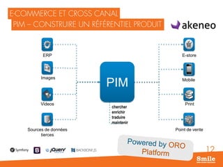 12
ERP
Images
Sources de données
tierces
Videos
PIM
chercher
enrichir
traduire
maintenir
E-store
Mobile
Point de vente
Print
 