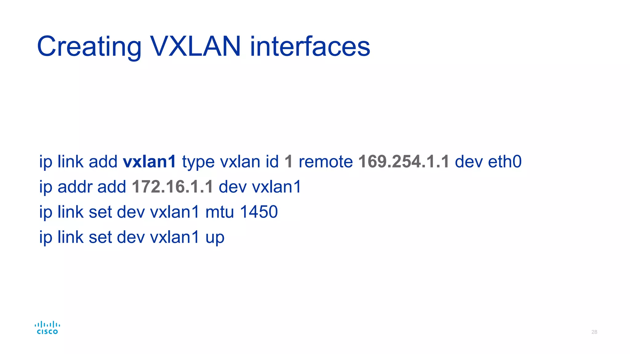 • Multi-threaded python program (multiprocessing module)
• Runs on every hypervisor
• Shares state using Distributed Cache
• FB Mcrouter – memcached protocol router (5B requests /second @ peak!)
• Listens for new VTEP registrations
• Forwards new mappings to Distributed Cache
• Listens for Broadcast, Unknown, Multicast packets
• Floods to all VTEPs in the Virtual Network
VXLAN Distributed Service Node
 