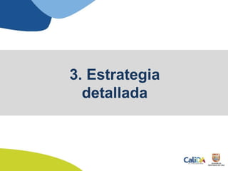 3. Estrategia
detallada
 