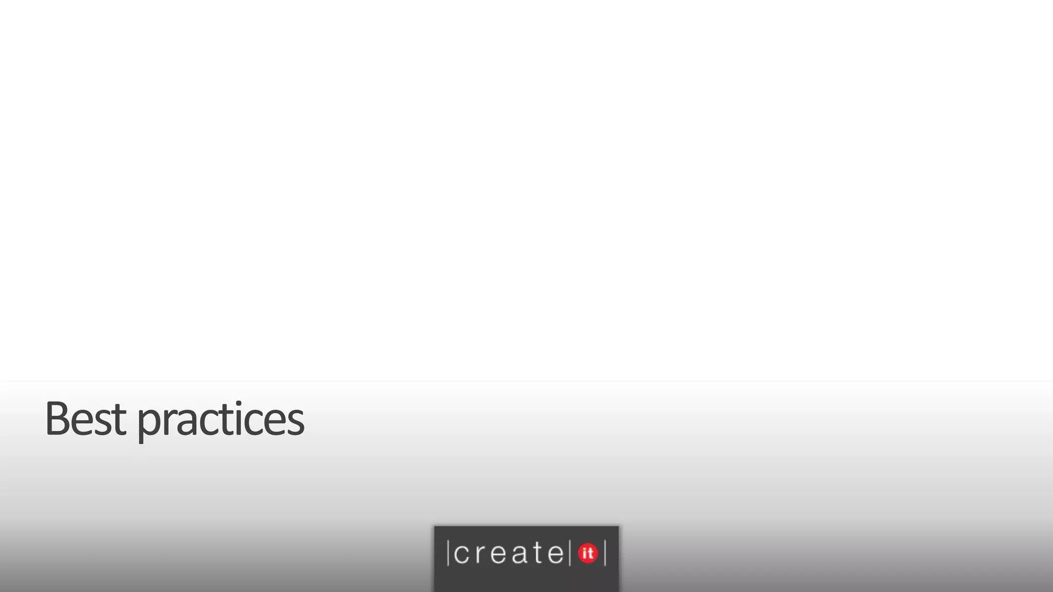 Bestpractices
 