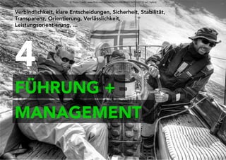 Projektkultur Folie 28
FÜHRUNG +
Verbindlichkeit, klare Entscheidungen, Sicherheit, Stabilität,
Transparenz, Orientierung, Verlässlichkeit,
Leistungsorientierung, ...
© Photo Credit: www.flickr.com/photos/62223880@N00/2692420732 wili_hybrid
4
MANAGEMENT
 