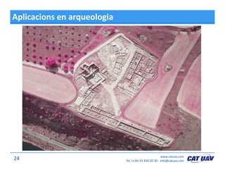 Aplicacions en arqueologia
www.catuav.com
Tel. (+34) 93 830 05 30 ∙ info@catuav.com24
 