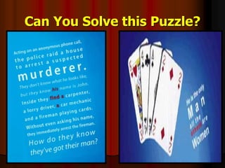 Can You Solve this Puzzle?
 