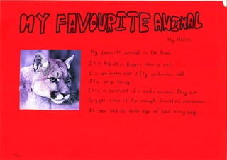 My favourite animal is...