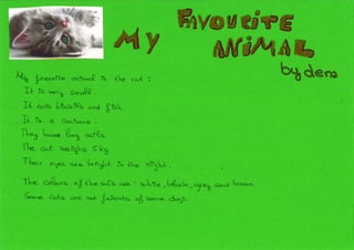 My favourite animal is...