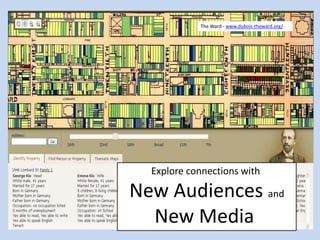 Explore connections with
New Audiences and
New Media
The Ward - www.dubois-theward.org/
 