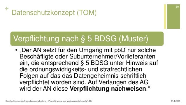 Auftragsdatenverarbeitung in der Praxis - Hinweise zur Vertragsgestal…