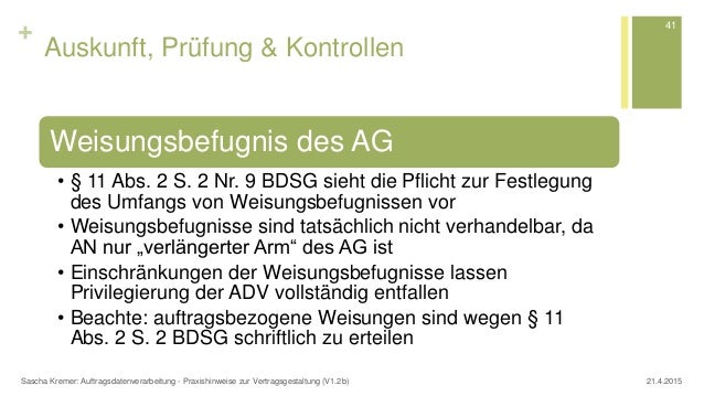 Auftragsdatenverarbeitung in der Praxis - Hinweise zur Vertragsgestal…