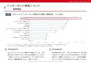 ＜Yahoo!プロモーション広告＞96.9％が「自宅で利用」。 タブレットはパソコンの“代用品” か？
