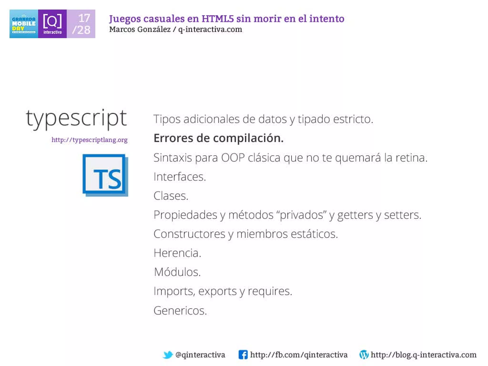 Desarrollando Juegos Casuales para dispositivos con HTML5 sin morir en el intento