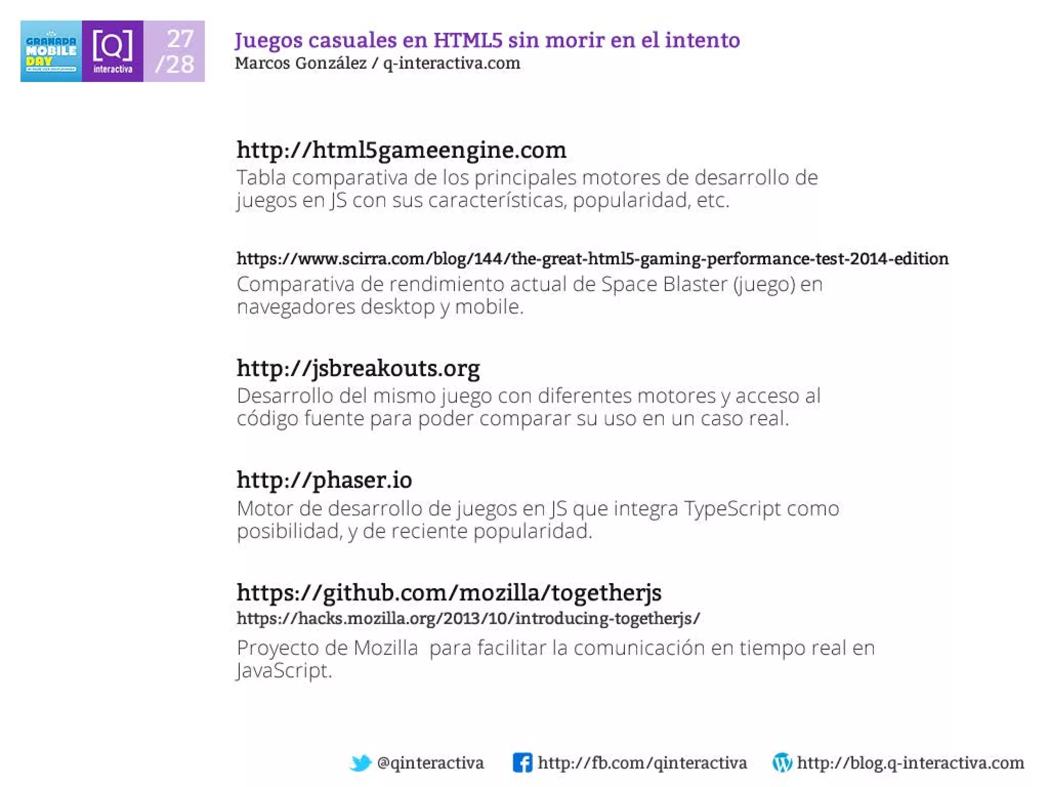 Desarrollando Juegos Casuales para dispositivos con HTML5 sin morir en el intento