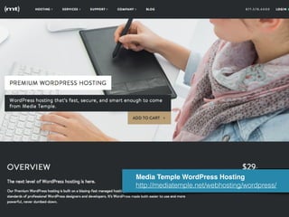 Media Temple WordPress Hosting 
http://mediatemple.net/webhosting/wordpress/
 