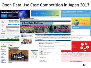 Open Data Use Case Competition in Japan 2013
13
 