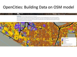 OpenCities: Building Data on OSM model
 