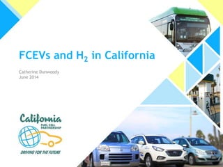 FCEVs and H2 in California
Catherine Dunwoody
June 2014
 