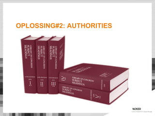 OPLOSSING#2: AUTHORITIES
 