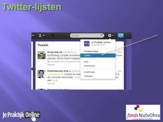 Twitter-lijsten
 