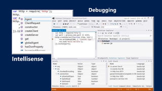 Intellisense
Debugging
 