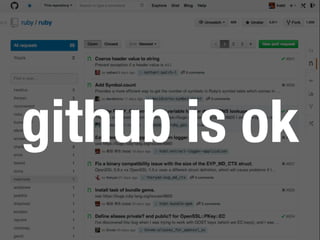 github is ok 
 