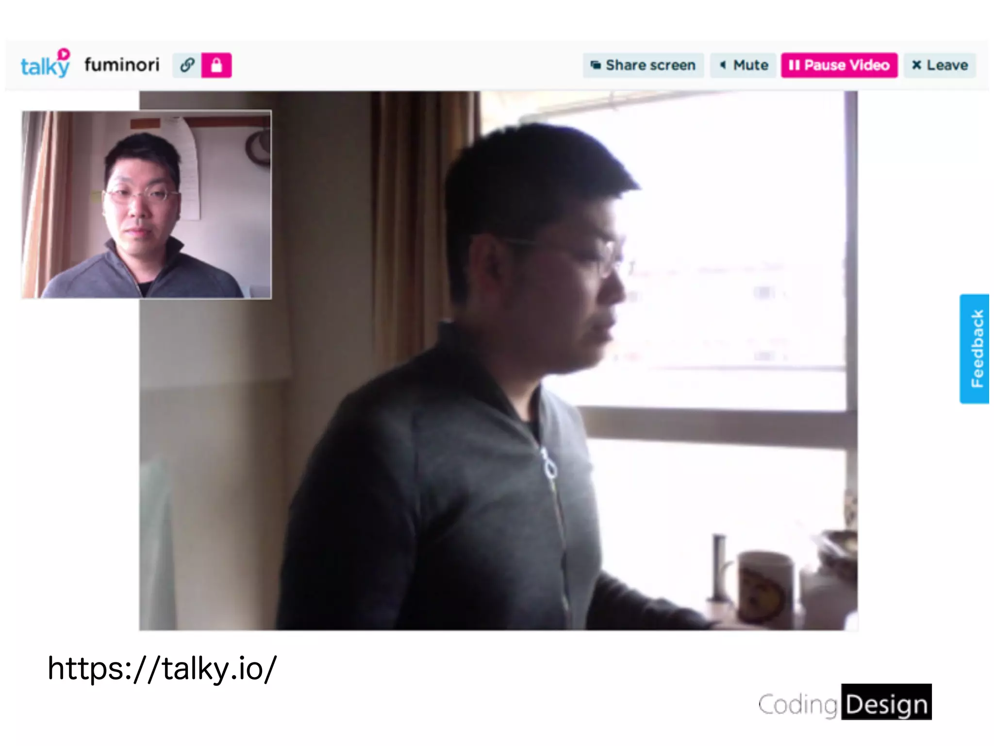 なぜHTML5は街へ出るの？
https://talky.io/
 