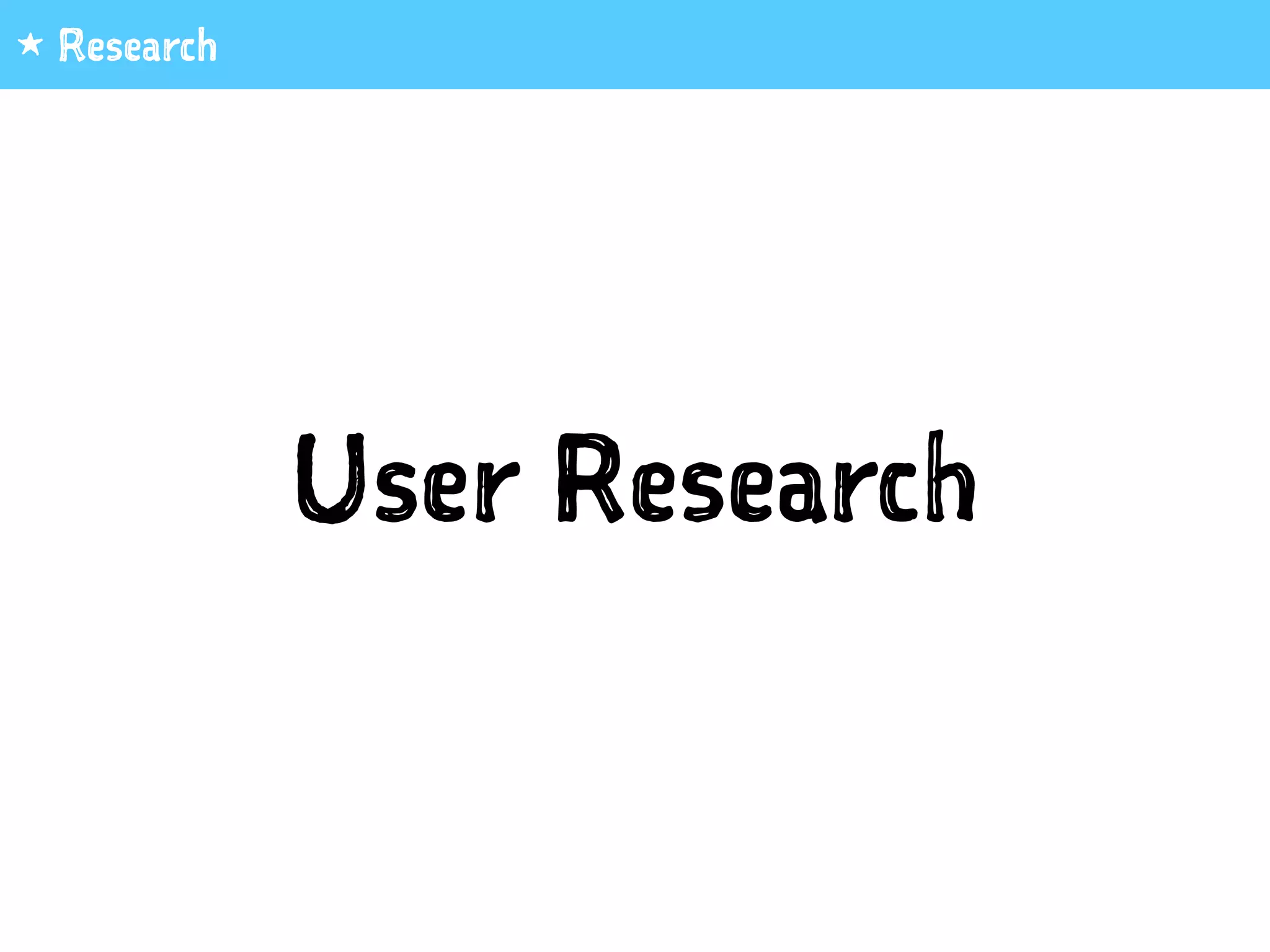 User Research
1 Research
 