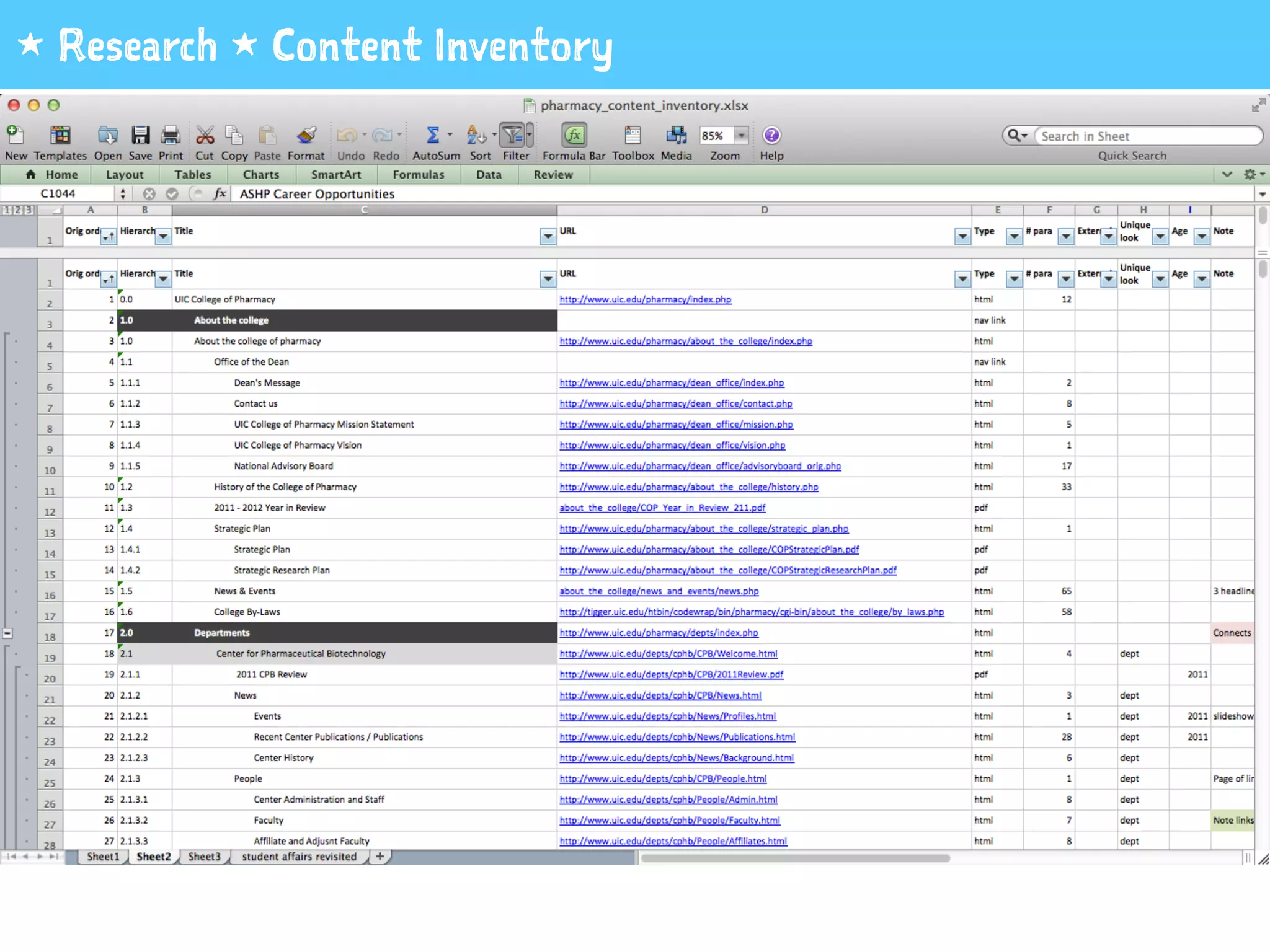 1 Research 1 Content Inventory
 