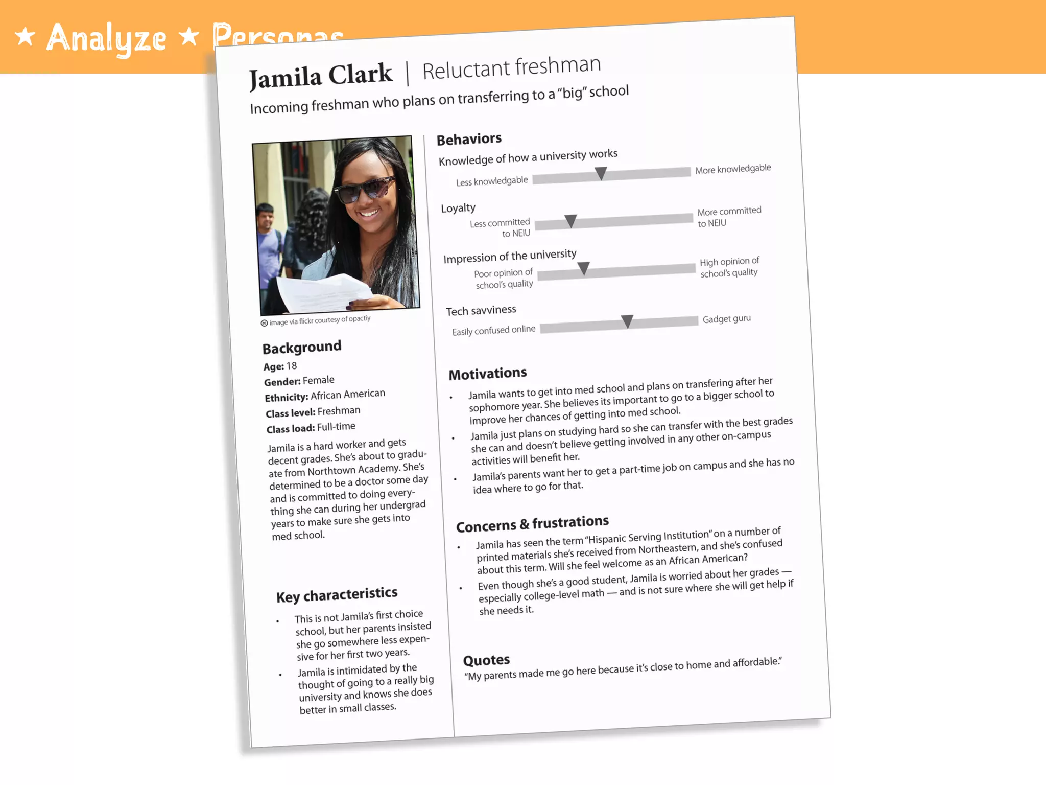 1 Analyze 1 Personas
 