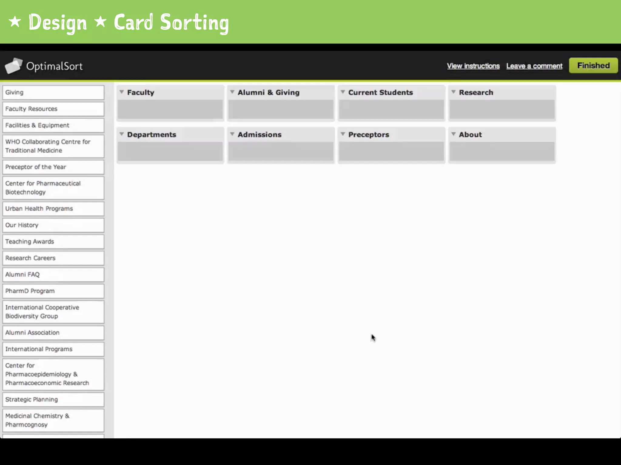 1 Design 1 Card Sorting
 