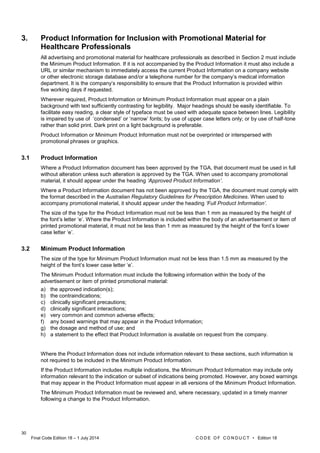 The Medicines Australia Code of Conduct | PDF