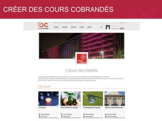 CRÉER DES COURS COBRANDÉS