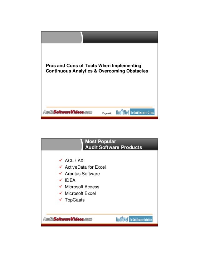 acl audit software advantages