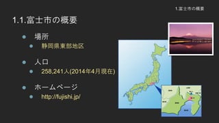 1.ʿФθҪ
1.1.ʿФθҪ
? 
? h|
? ˿
? 258,241(20144¬F)
? ۩`ک`
? http://fujishi.jp/
 