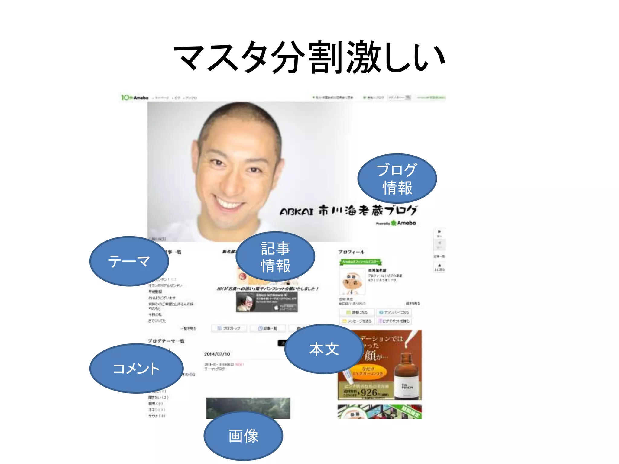 マスタ分割激しい
記事
情報
ブログ
情報
本文
記事
情報
コメント
テーマ
画像
 