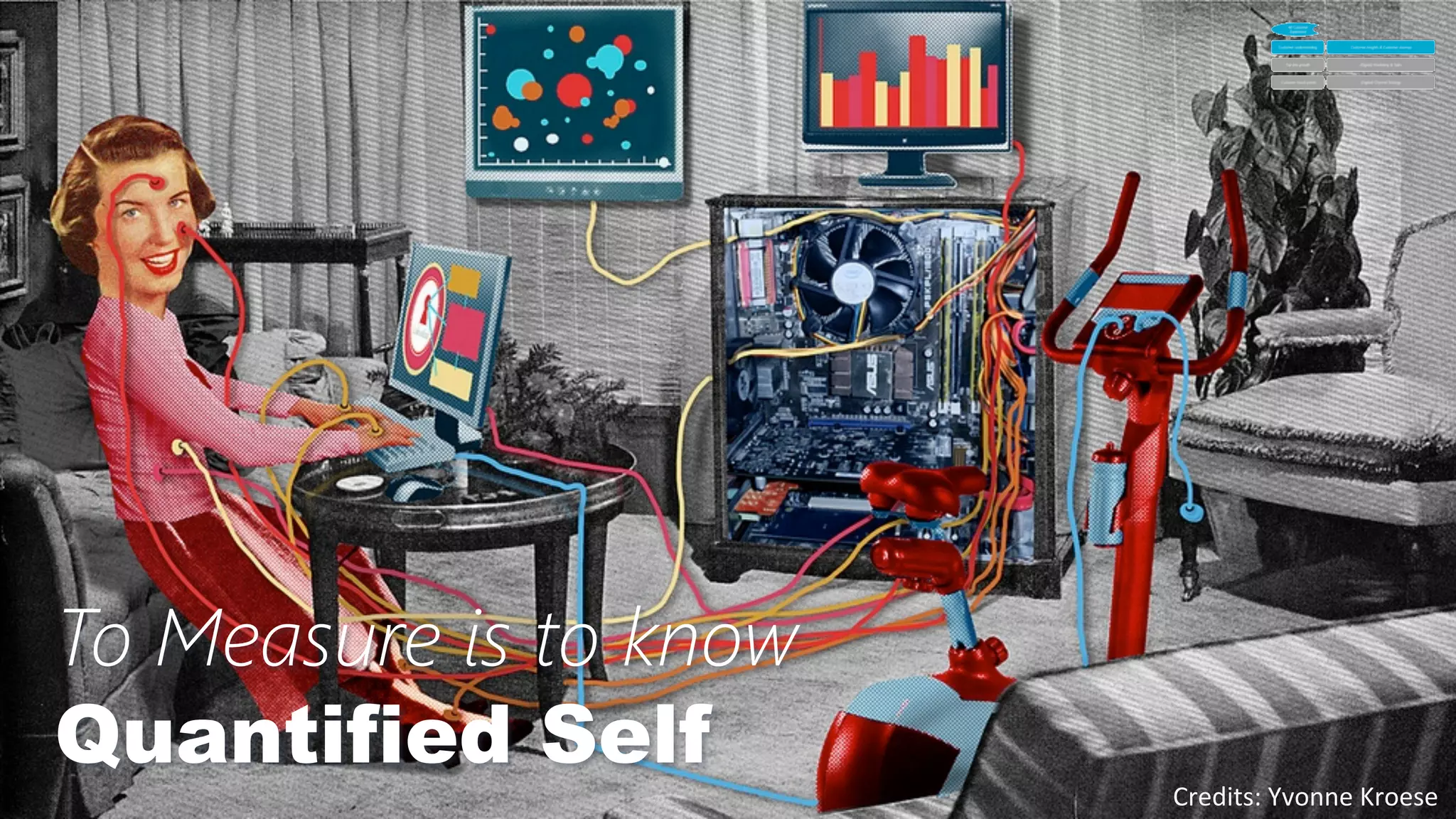 23	
  Credits:	
  Yvonne	
  Kroese	
  
To Measure is to know
Quantified Self
 