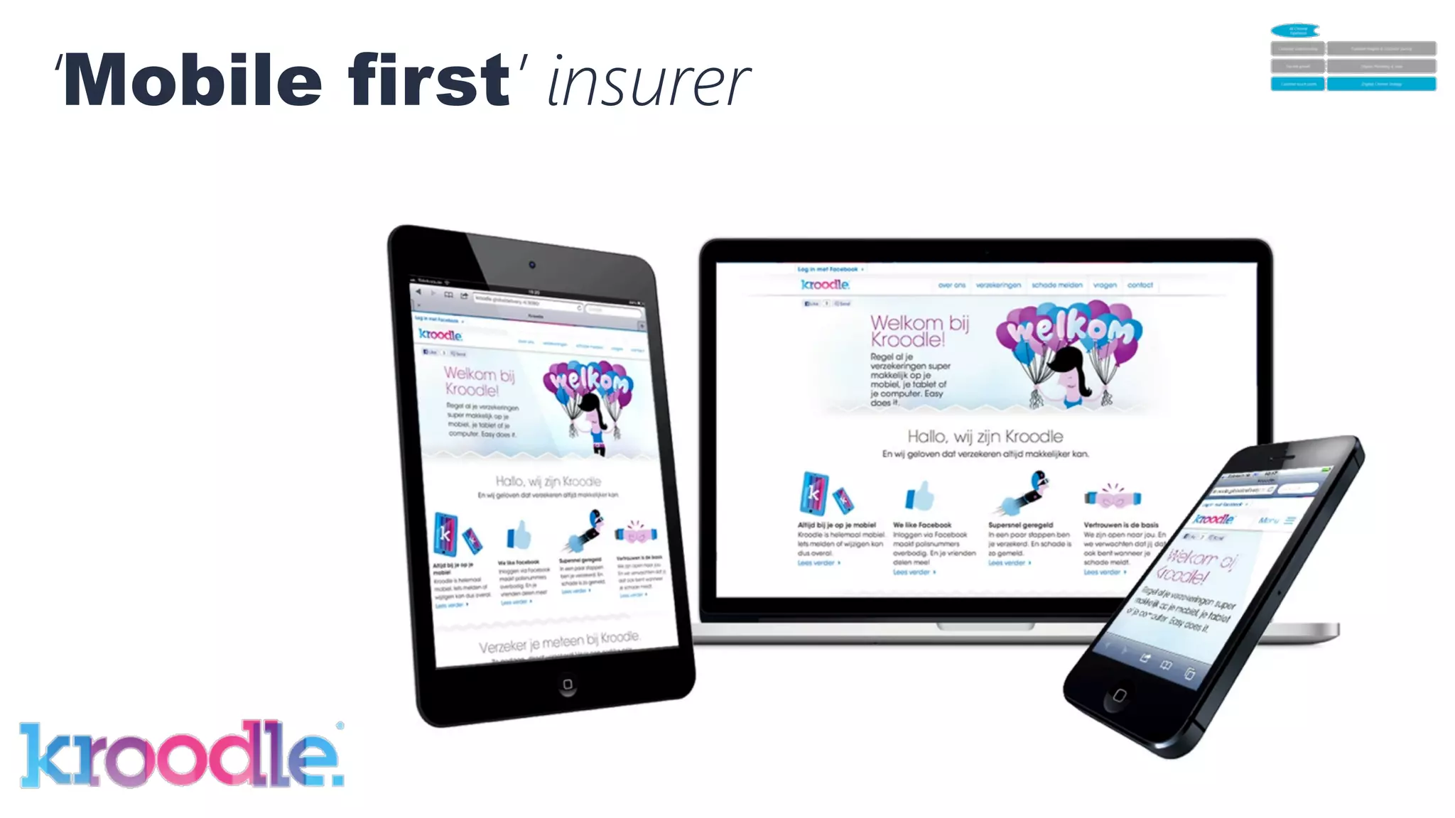67	
  
‘Mobile first’ insurer
 