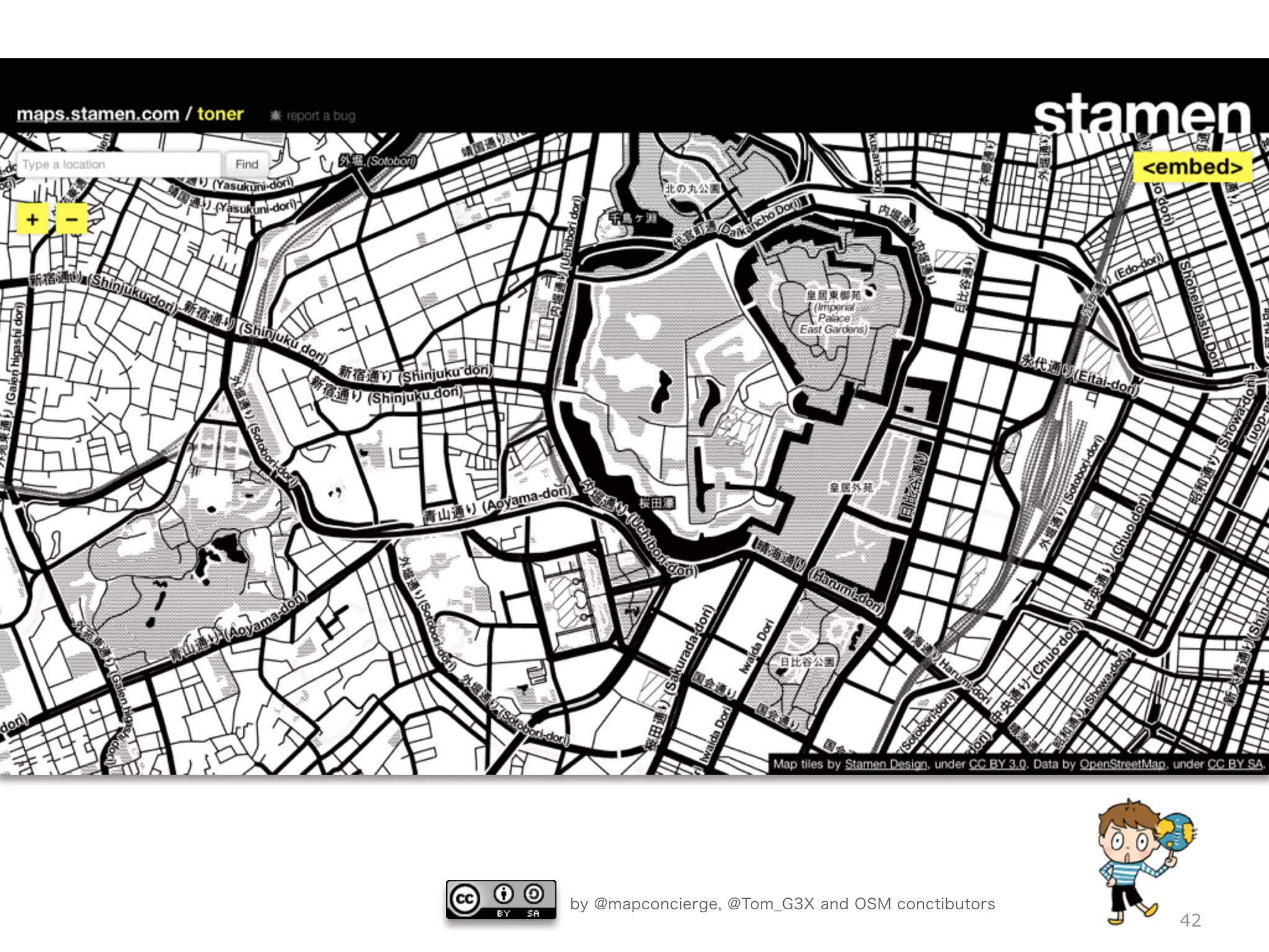 by @mapconcierge, @Tom_G3X and OSM conctibutors
42
 