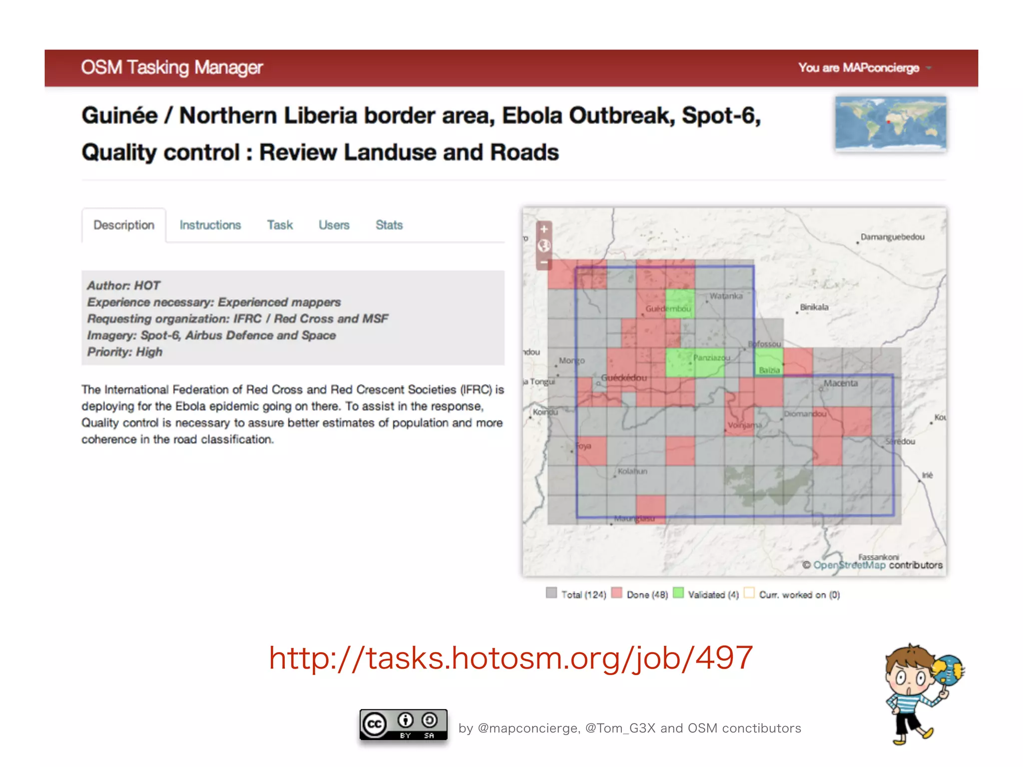 by @mapconcierge, @Tom_G3X and OSM conctibutors
http://tasks.hotosm.org/job/497
 