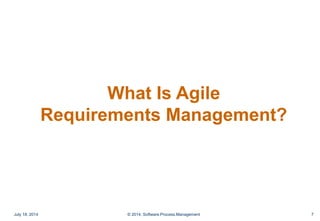 Managing Requirements in Agile Development - Best Practices for Tool ...