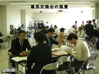 2008/01/13 © Hiroichi Kawashima 10
意見交換会の風景
10
 