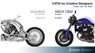121
3DS.COM©DassaultSystèmes|ConfidentialInformation|11/24/2016|ref.:3DS_Document_2012
CATIA for Creative Designers
from Art to Part
 
