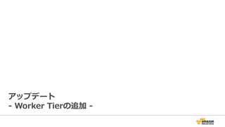 アップデート
-‐‑‒  Worker  Tierの追加  -‐‑‒
 