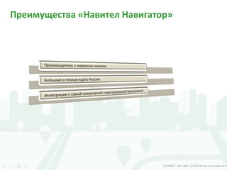 Преимущества «Навител Навигатор»
 