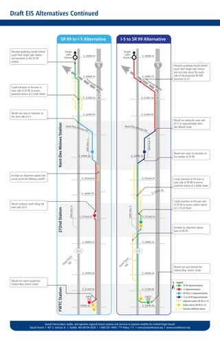 SR 99 alignment/station
I-5 alignment/station
SR 99 to I-5 alignment/station
I-5 to SR 99 alignment/station
Alignment opti...