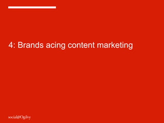 4: Brands acing content marketing 
 